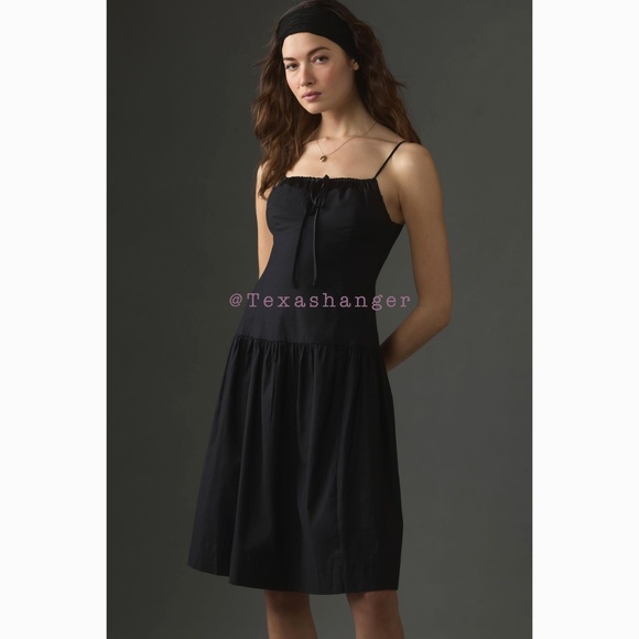 NWT Anthropologie Analise Dress Size 10 Black - Picture 1 of 11